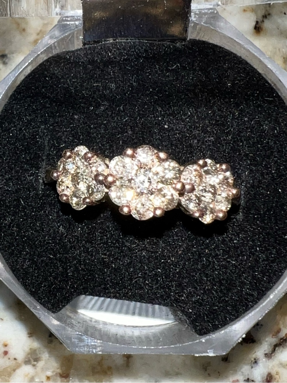 Champagne diamond ring
